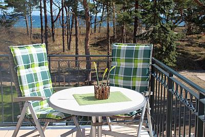 Foto Balkon mit Meerblick der Ferienwohnung Morgensonne